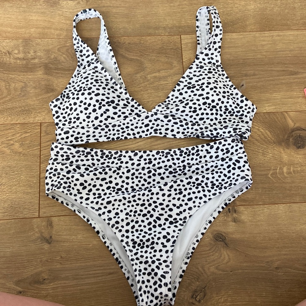 shein polka dot bikini